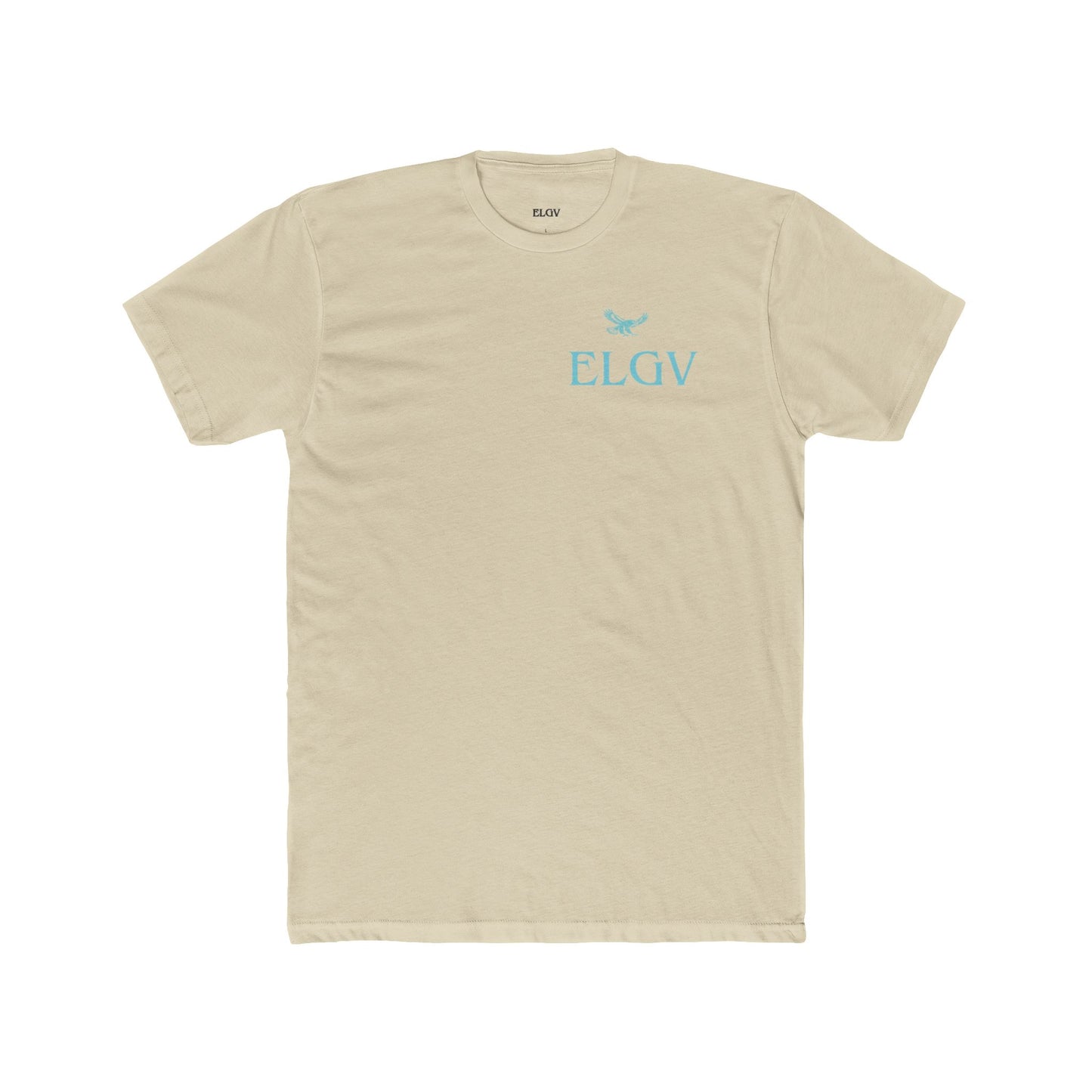 “Side ELGV logo aqua” tee