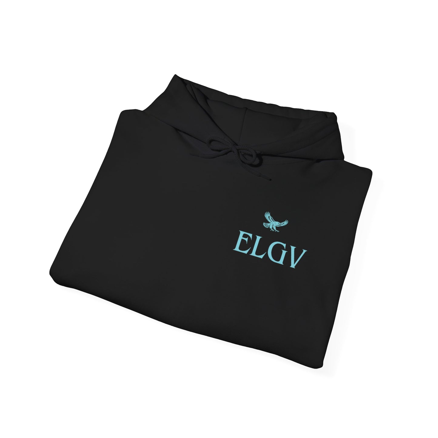 “Side ELGV logo aqua” hoodie