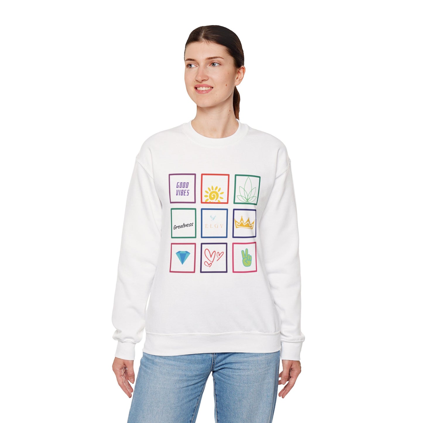 “Grid of values, next level” sweatshirt