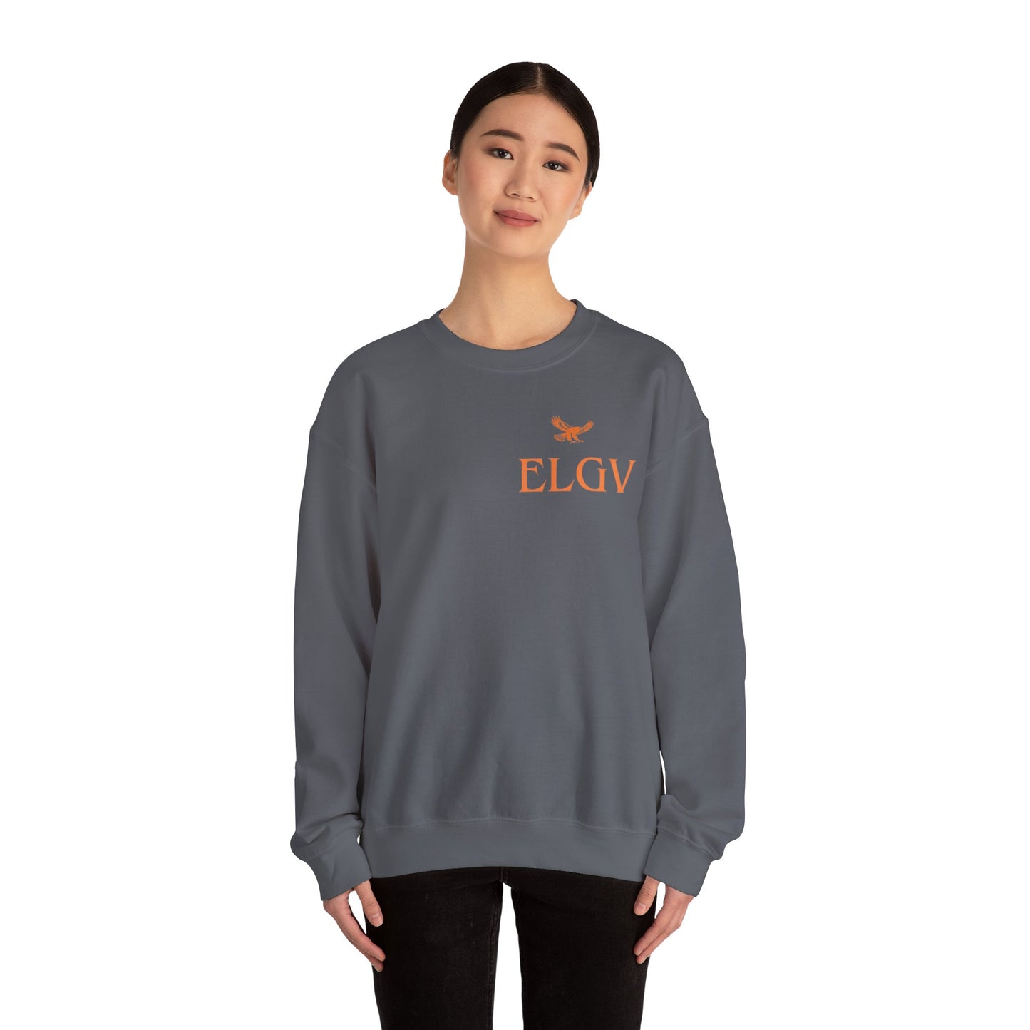 “Side ELGV logo orange” sweatshirt