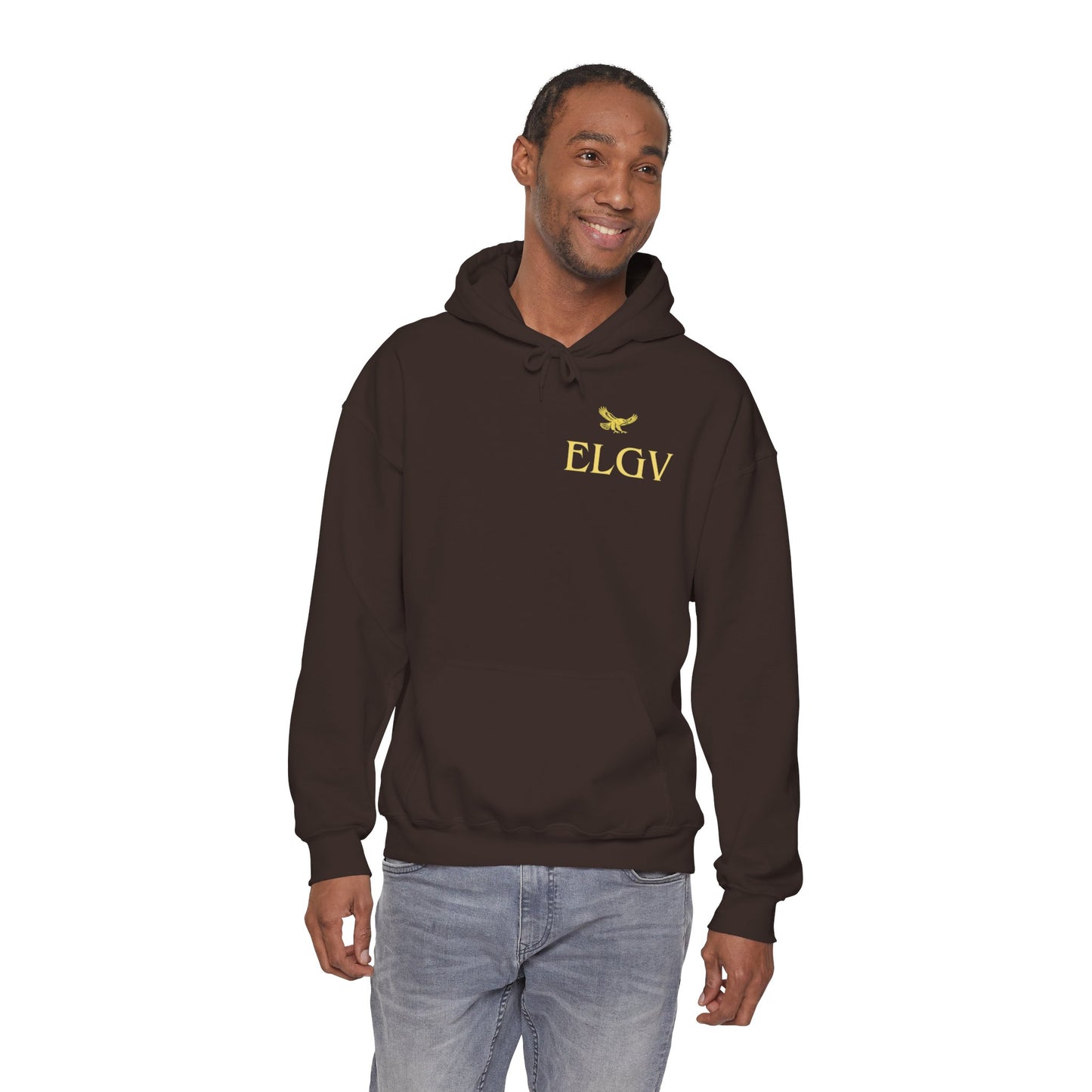 “Side ELGV logo yellow” hoodie