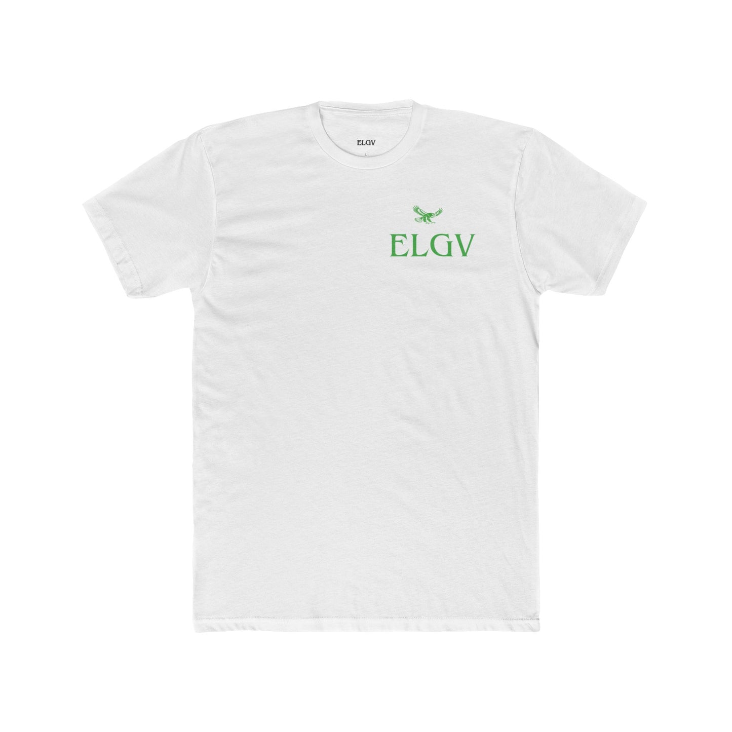 “Side ELGV logo green” tee