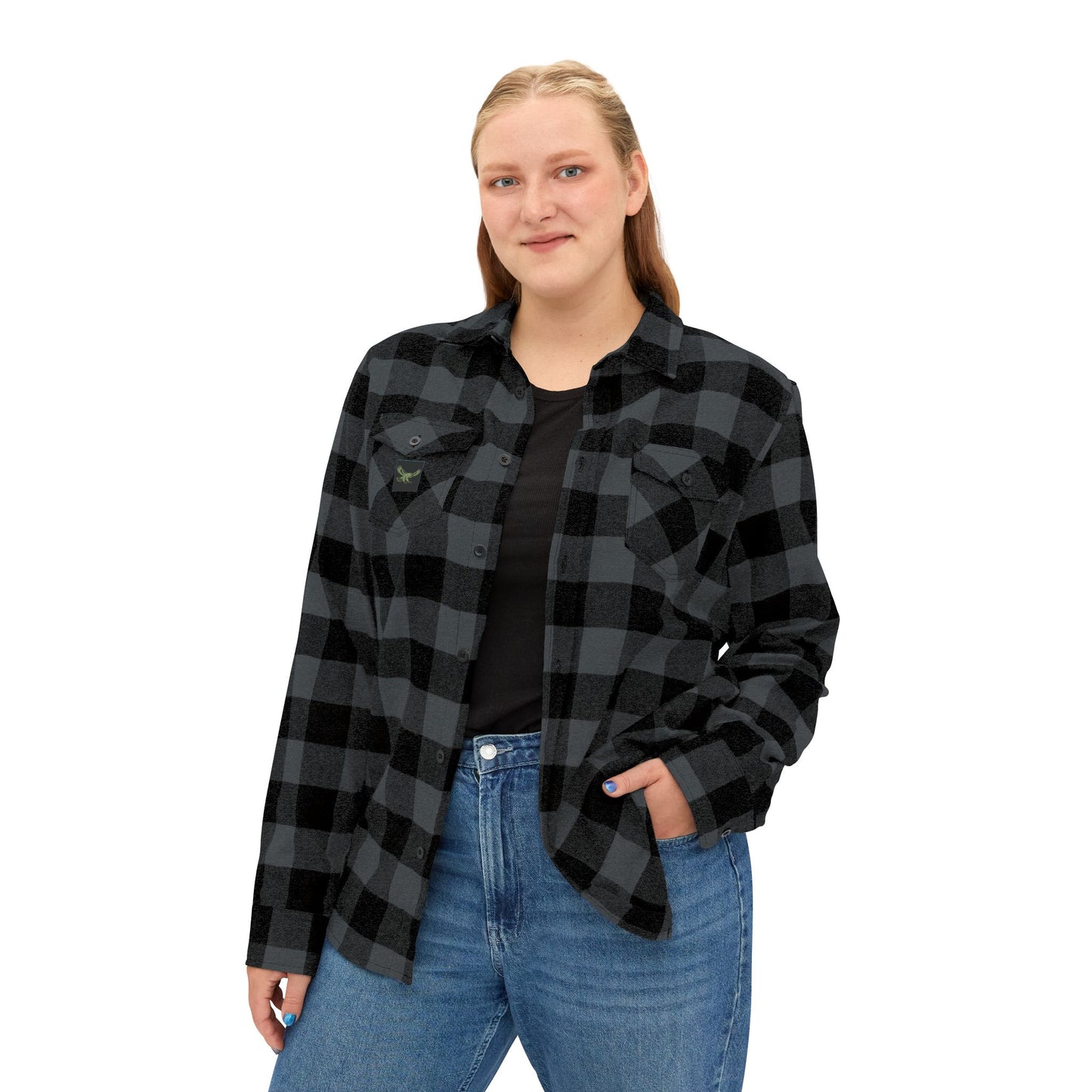 “Iron path olive” flannel