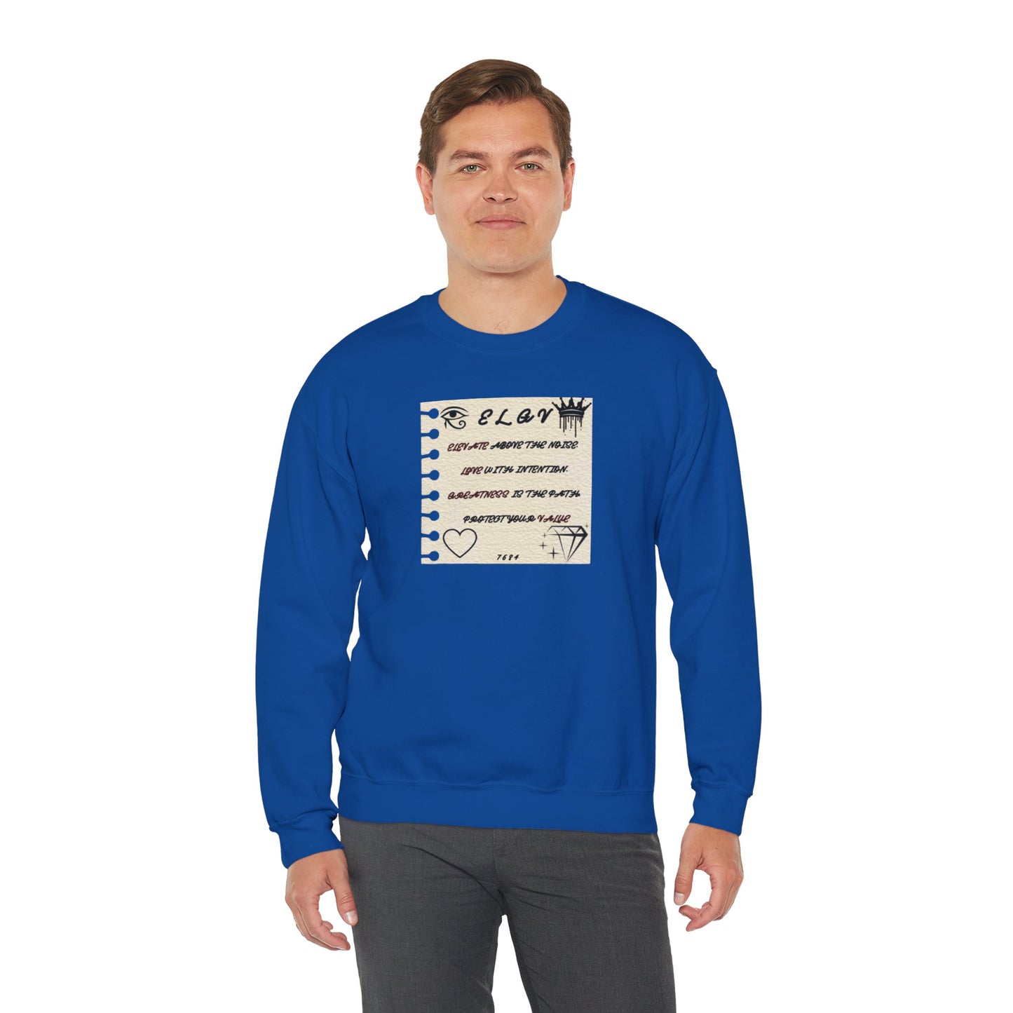 “Message of purpose, next level” sweatshirt
