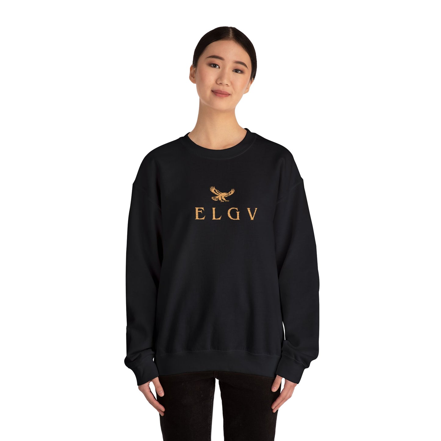 “Center ELGV logo gold, deluxe” sweatshirt