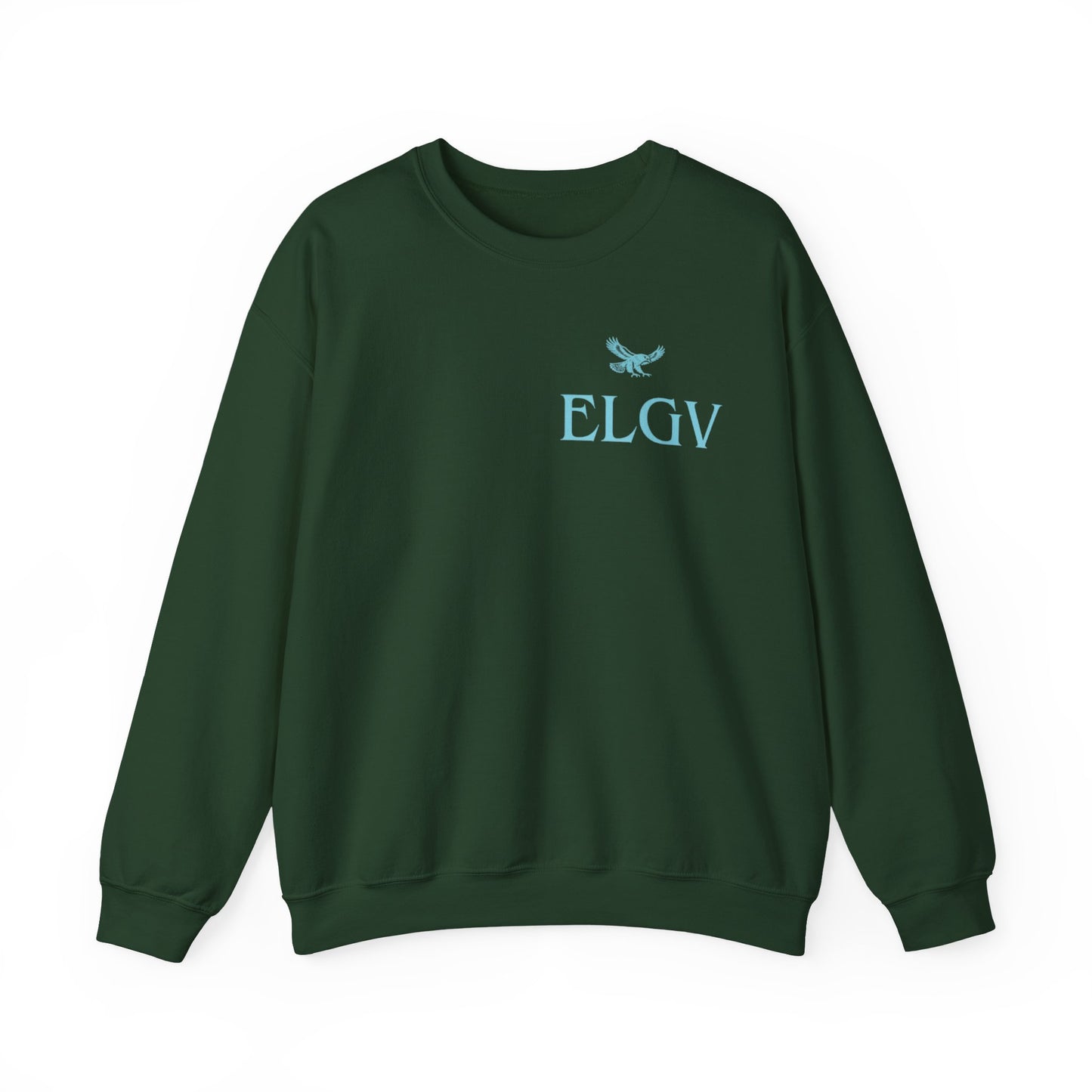 “Side ELGV logo aqua” sweatshirt