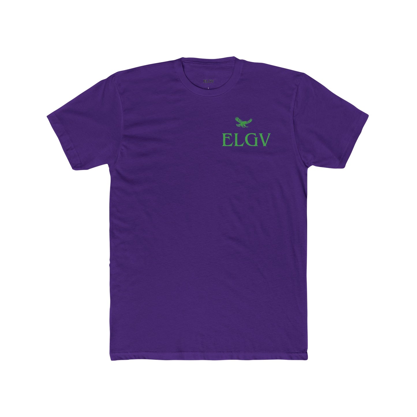 “Side ELGV logo green” tee