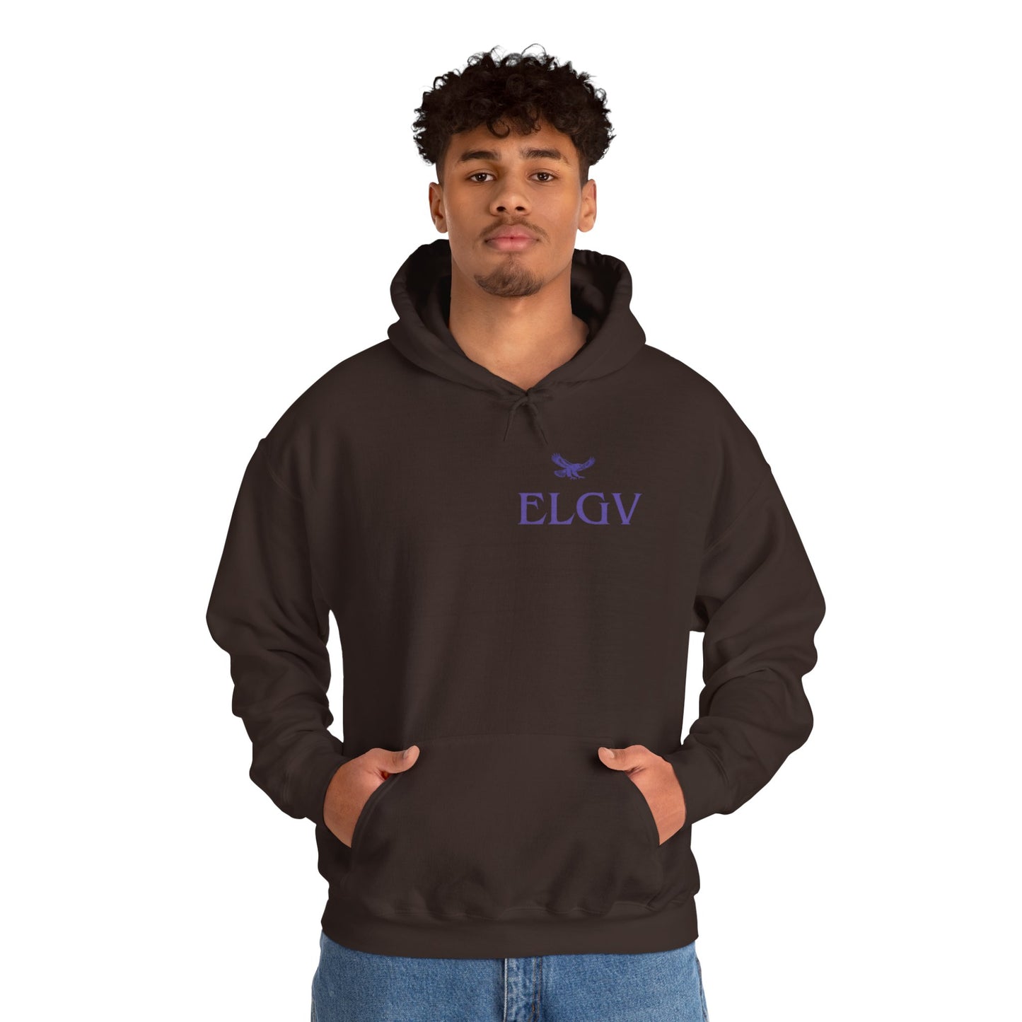 “Side ELGV logo prple” hoodie