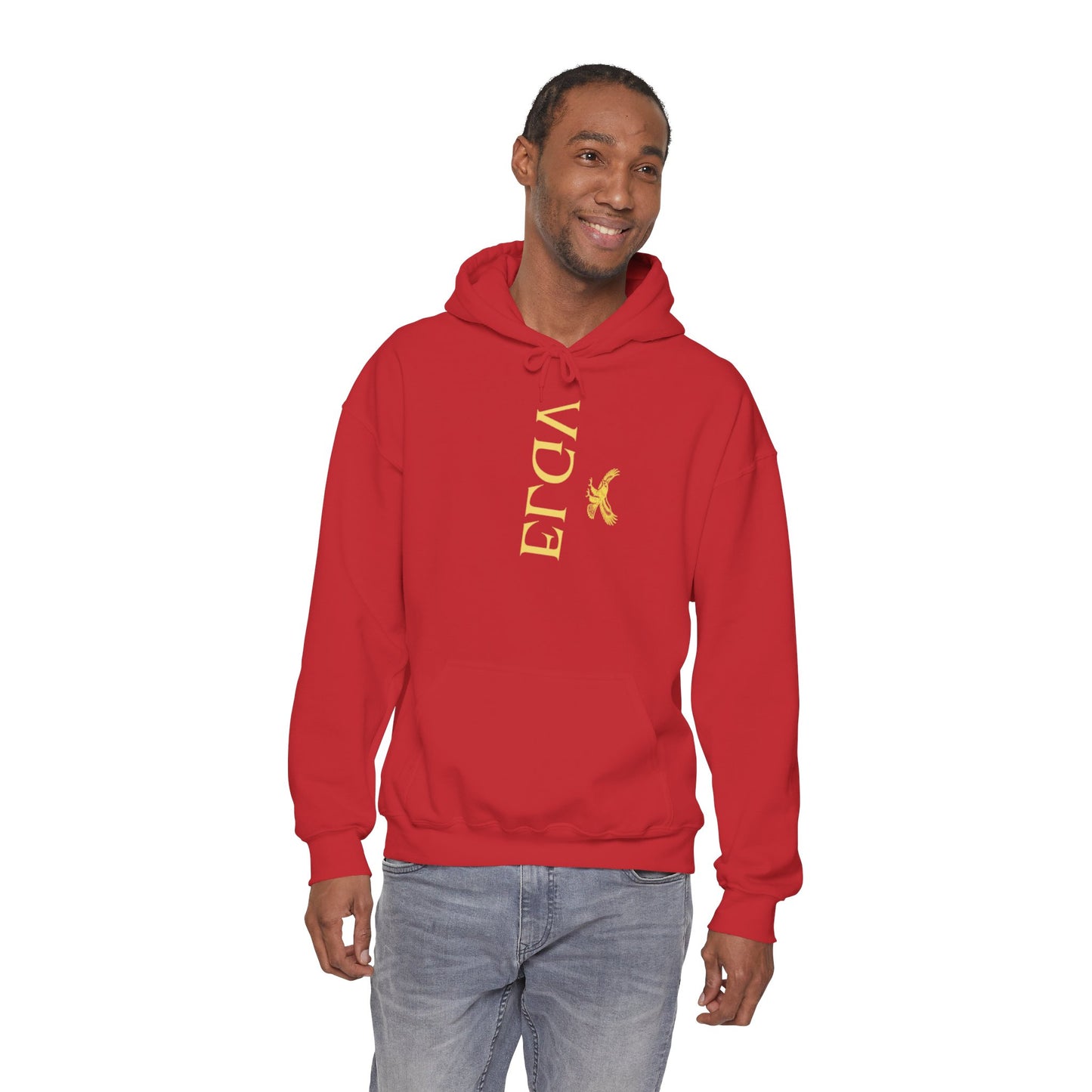 “Side ELGV logo mirror  yellow” hoodie