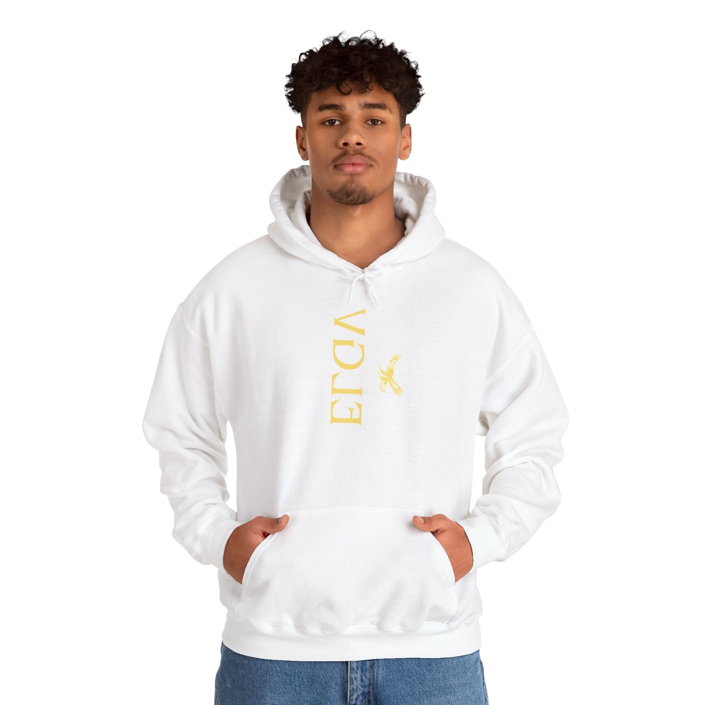 “Side ELGV logo mirror  yellow” hoodie