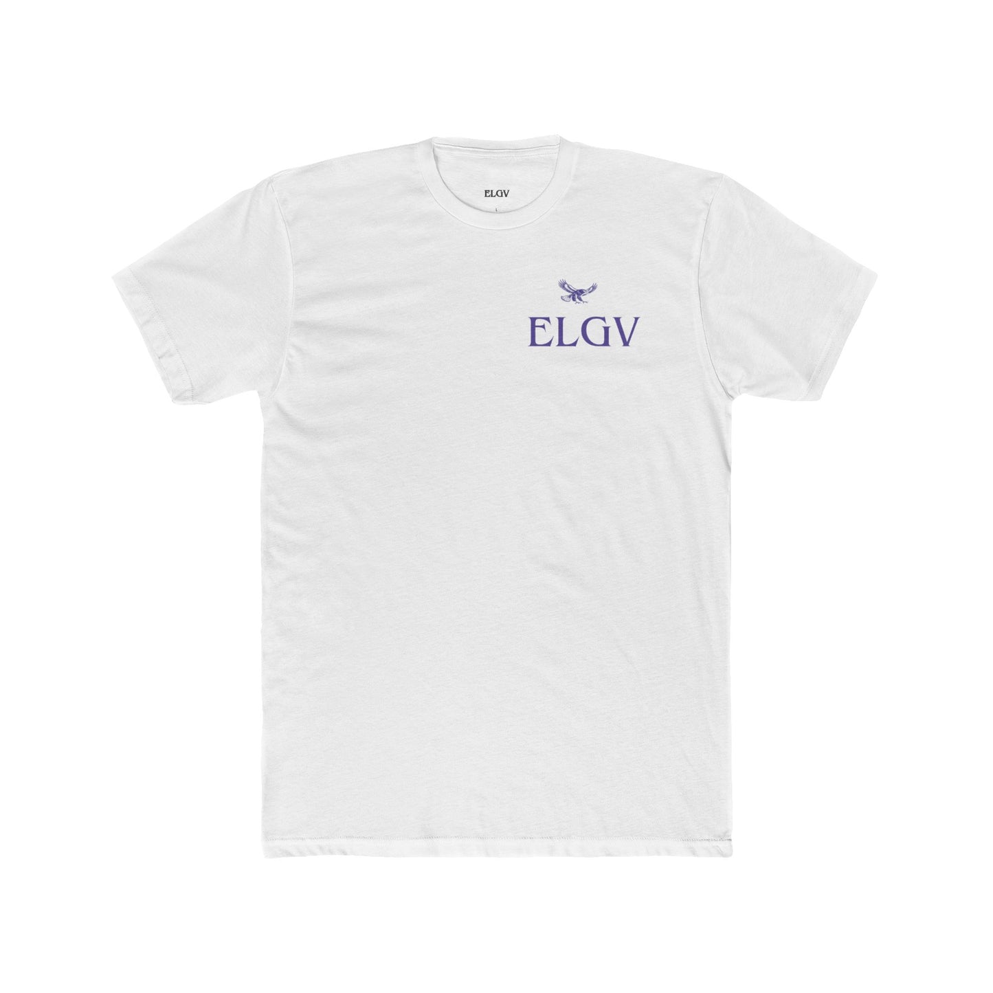 “Side ELGV logo prple” tee