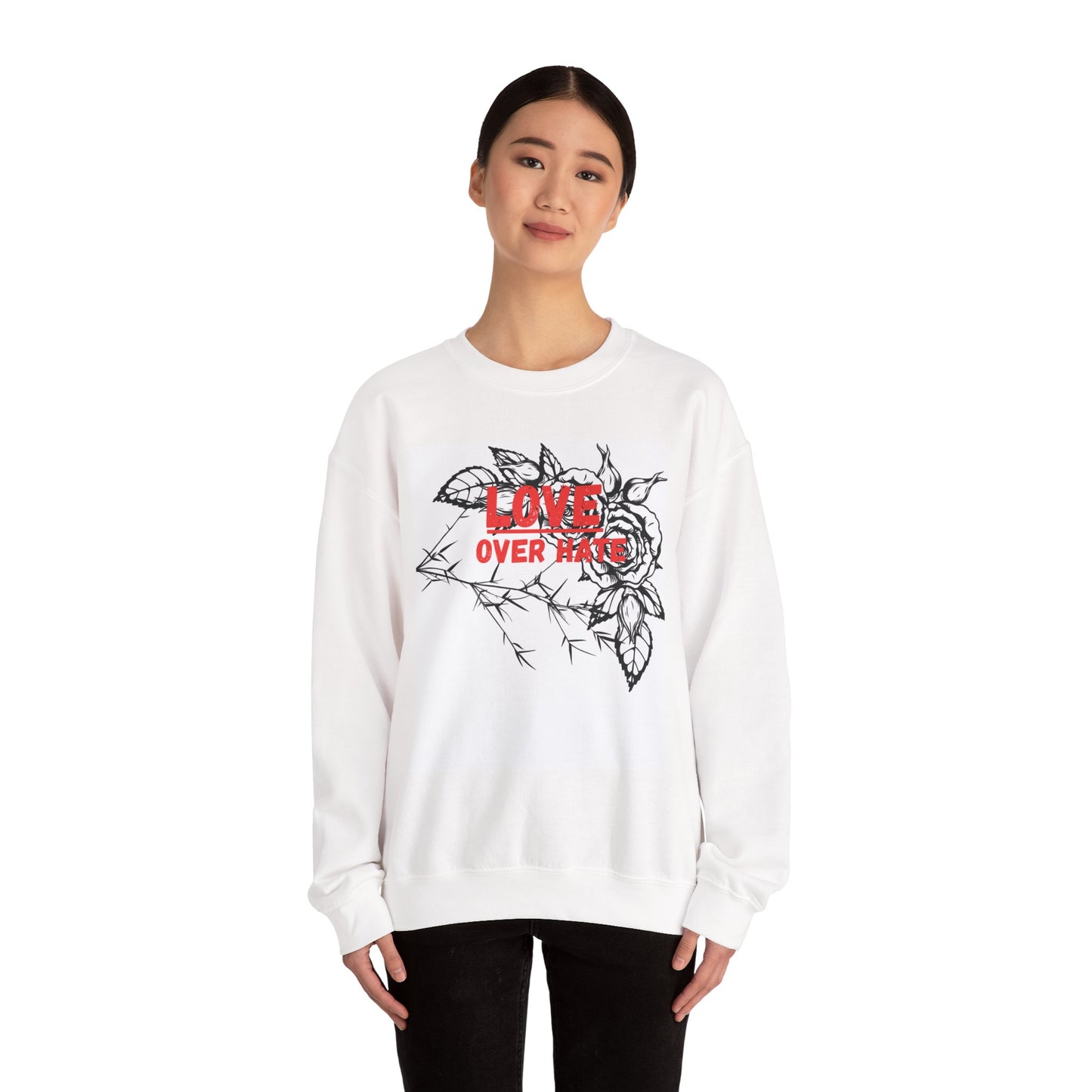 “Love conquers” sweatshirt