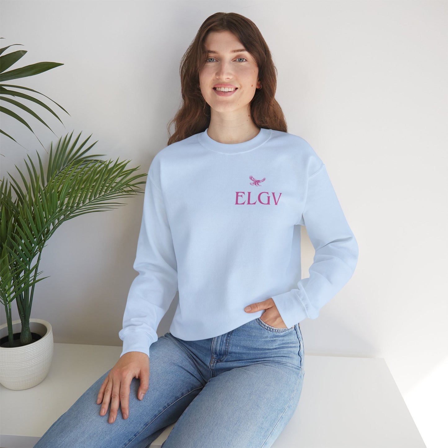 “Side ELGV logo pink” sweatshirt