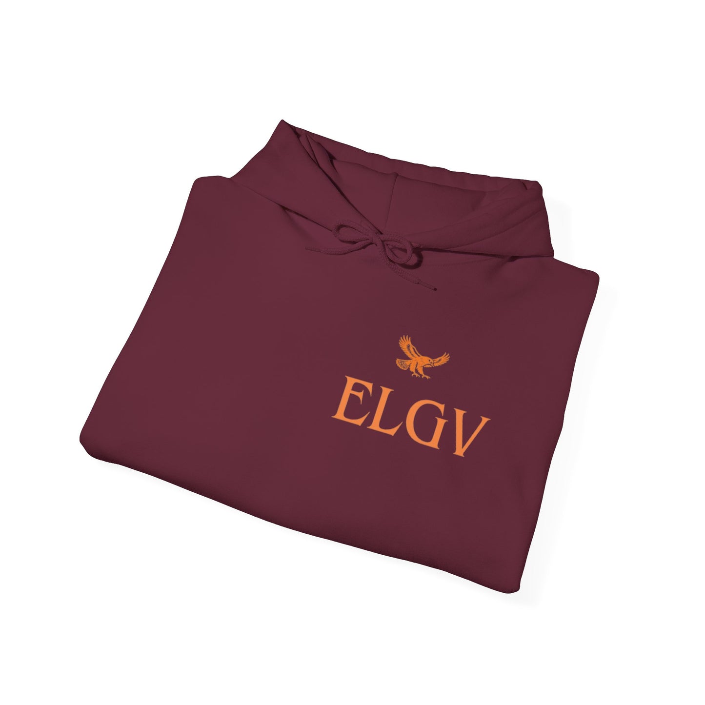 “Side ELGV logo orange” hoodie