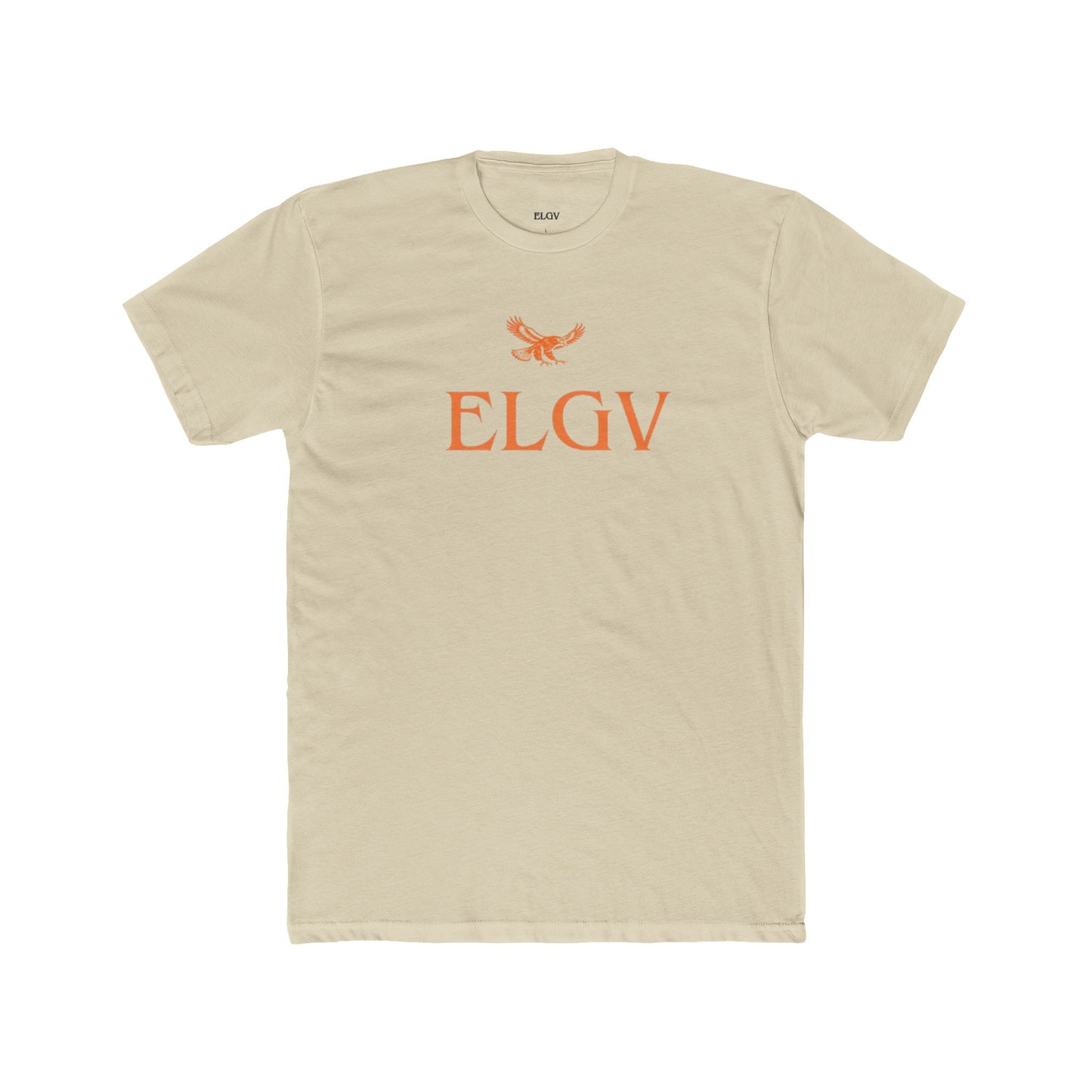 “Center ELGV logo orange” tee
