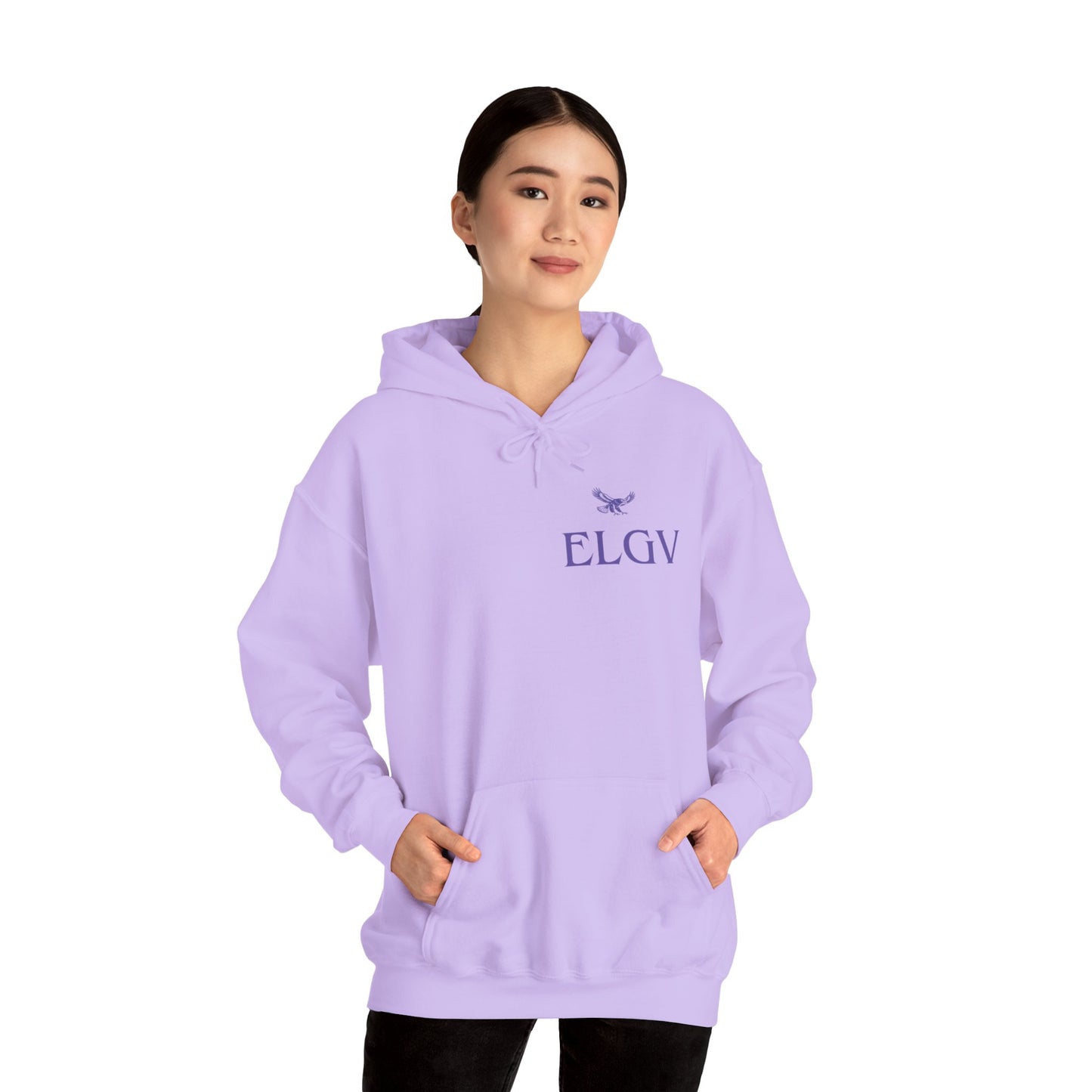 “Side ELGV logo prple” hoodie