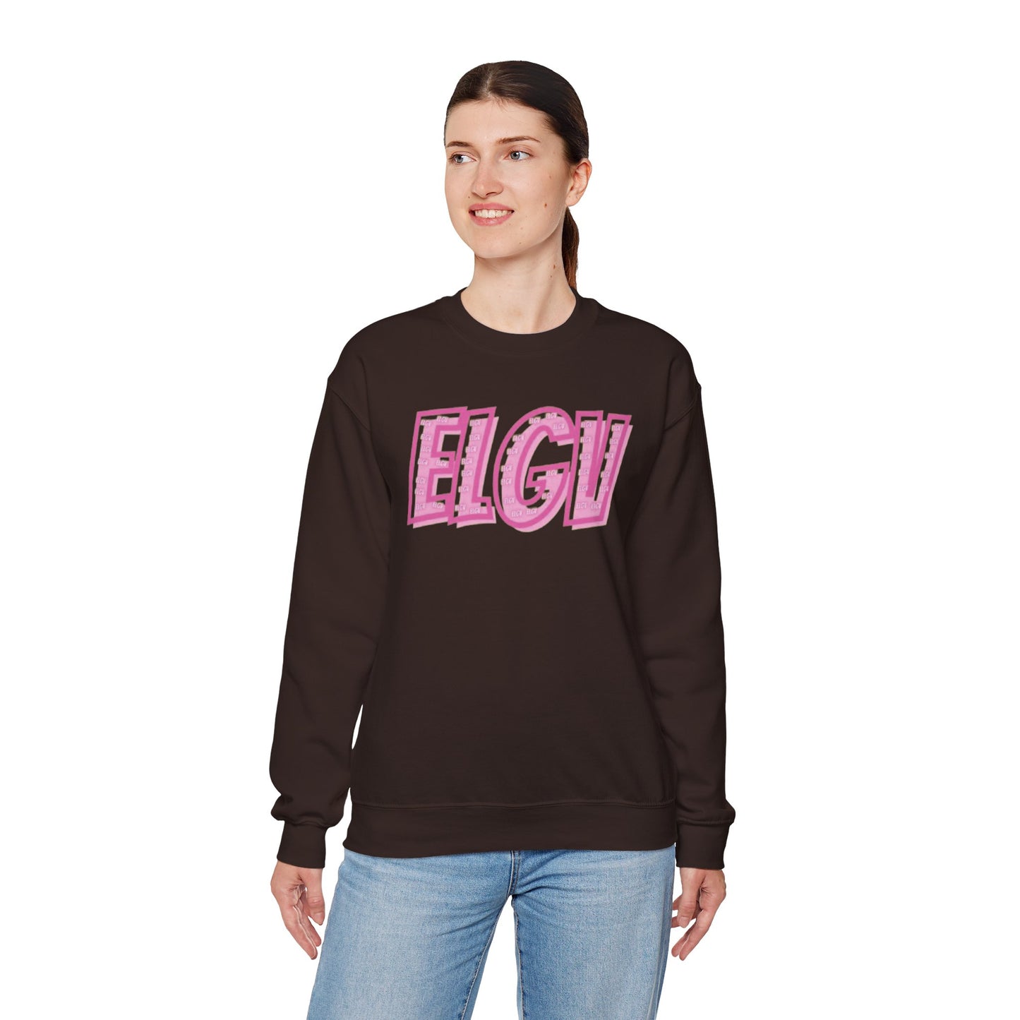 “Pink letter effect” sweatshirt