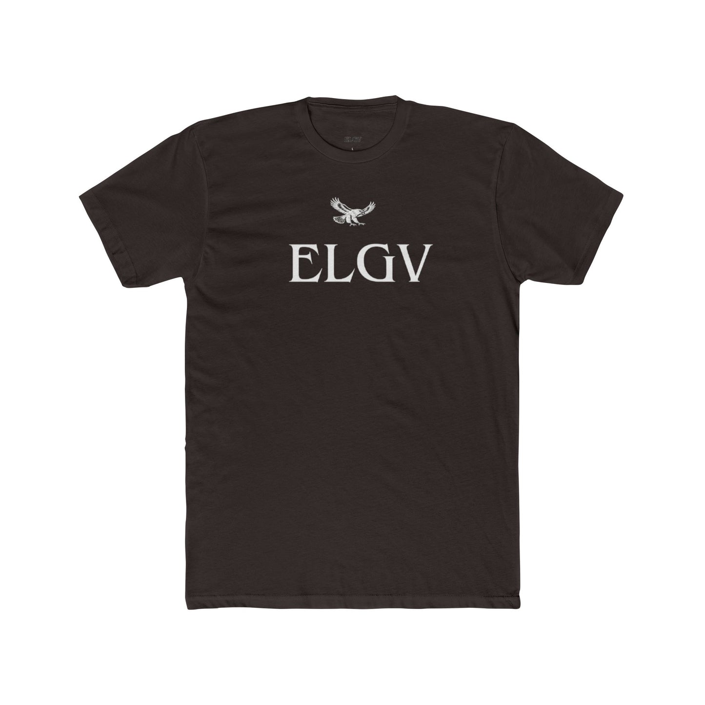 “Center ELGV logo white” tee