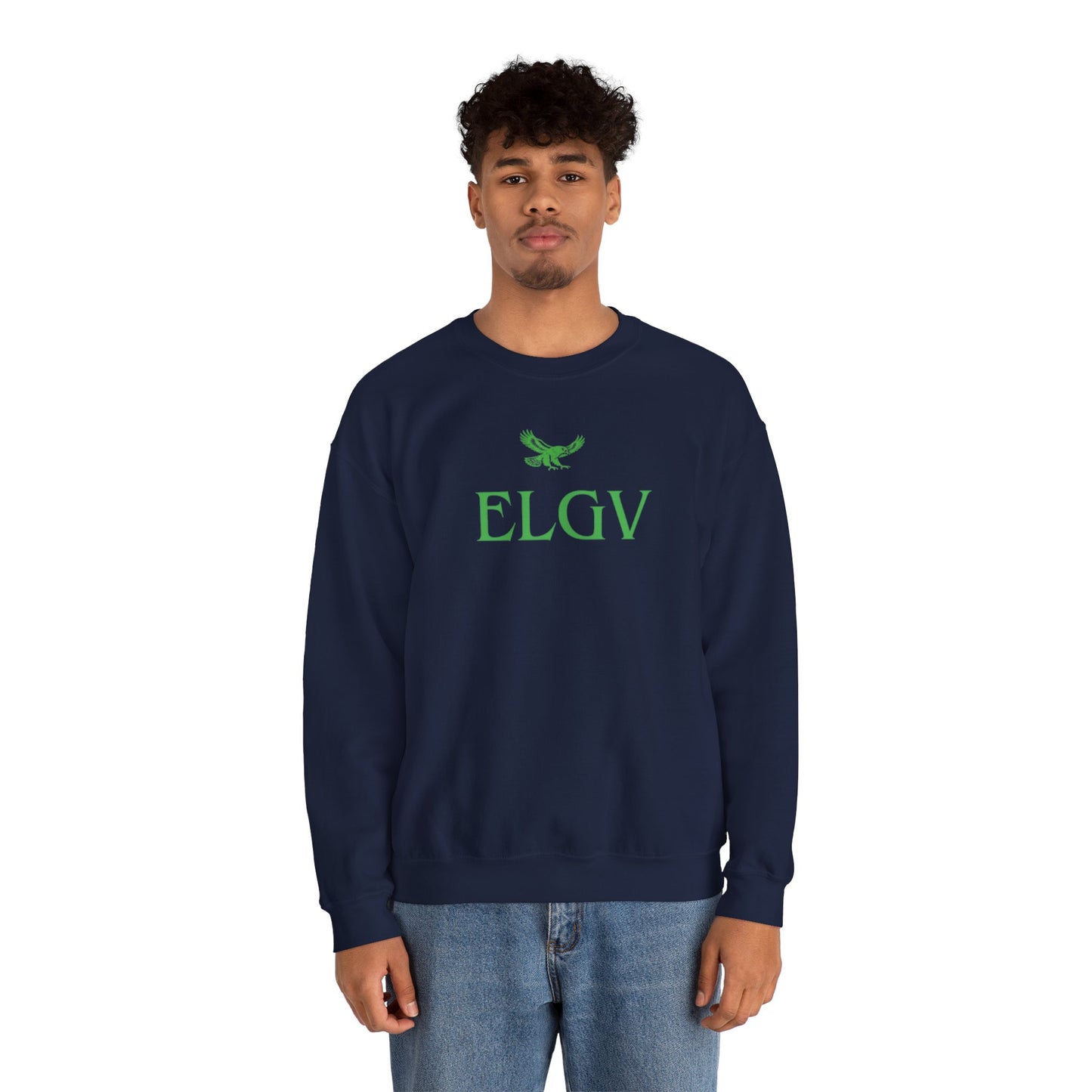 “Center ELGV logo green” sweatshirt