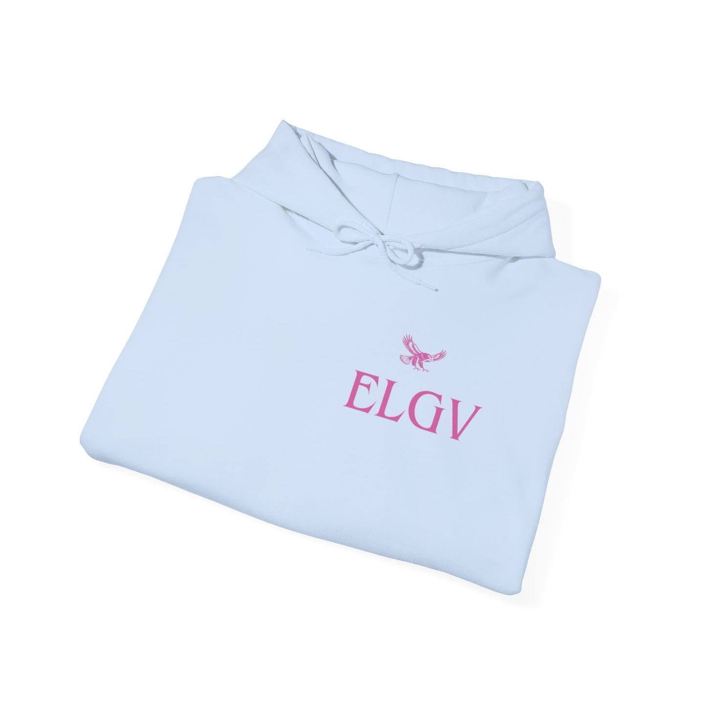 “Side ELGV logo pink” hoodie