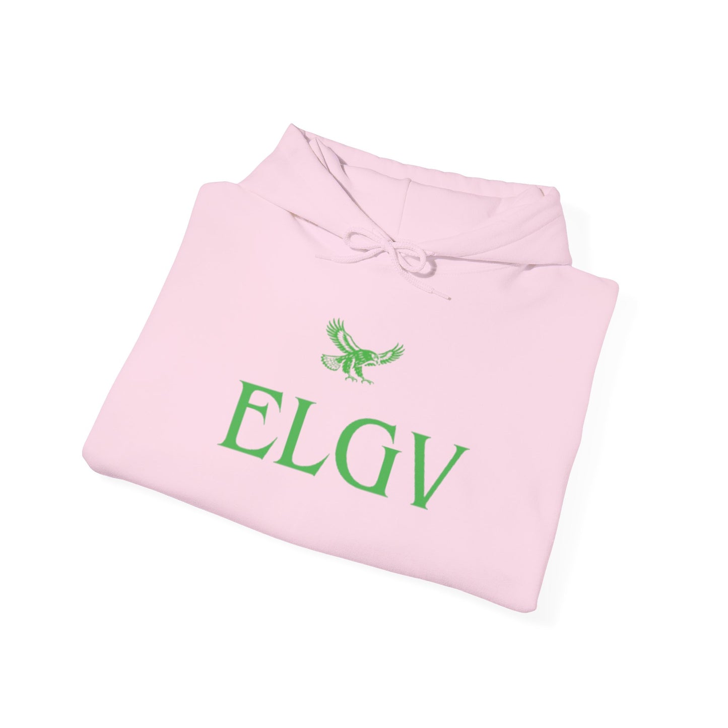“Center ELGV logo green” hoodie