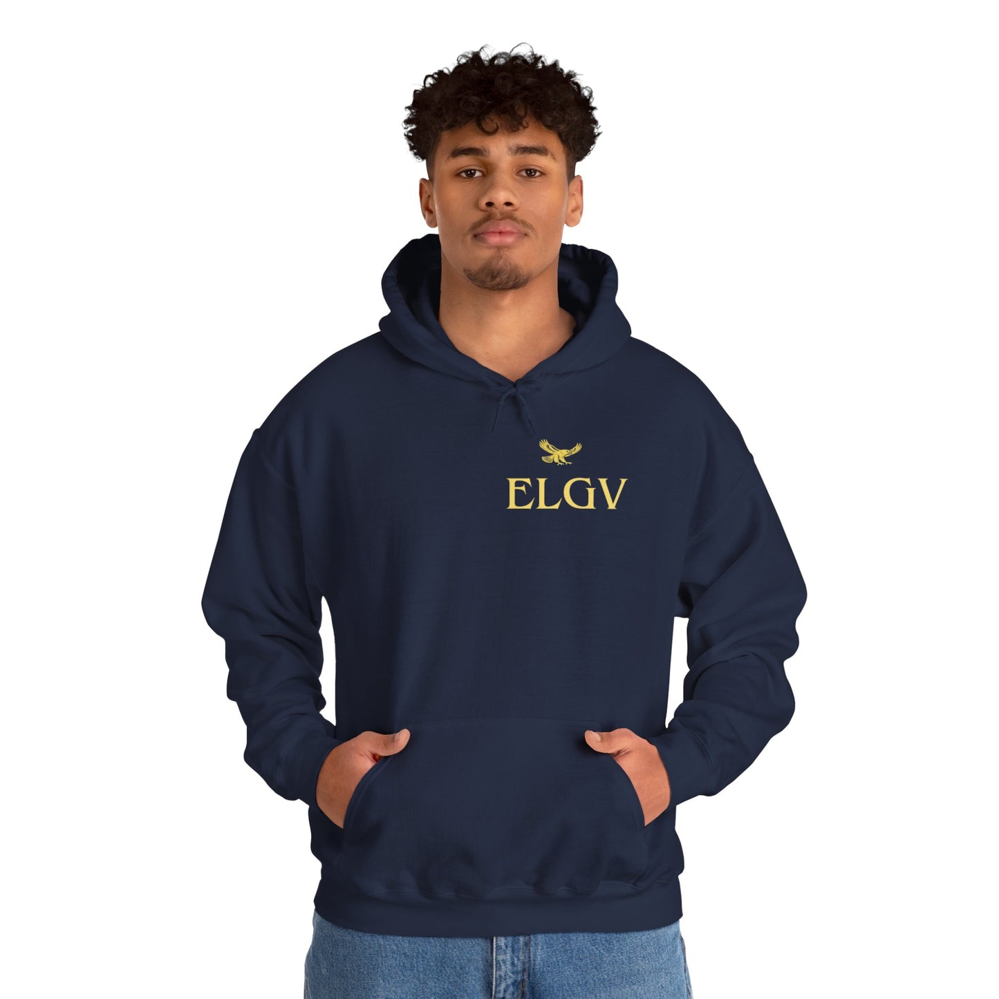 “Side ELGV logo yellow” hoodie