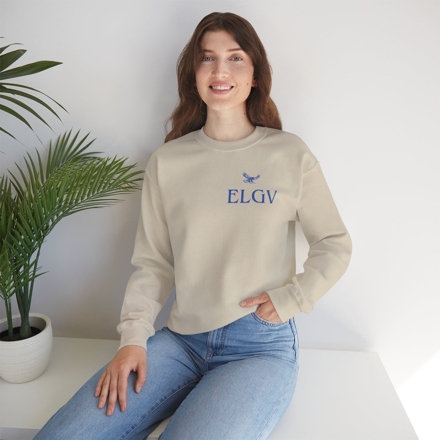 “Side ELGV logo blue” sweatshirt