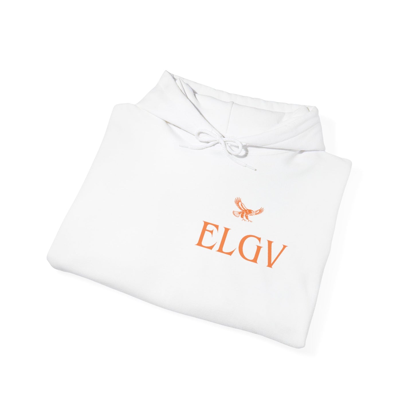 “Side ELGV logo orange” hoodie