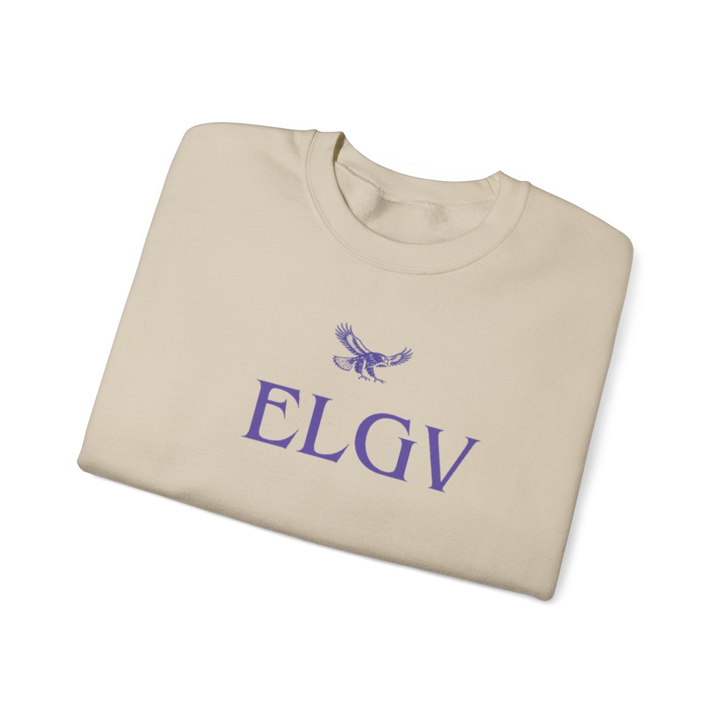 “Center ELGV purple logo” sweatshirt