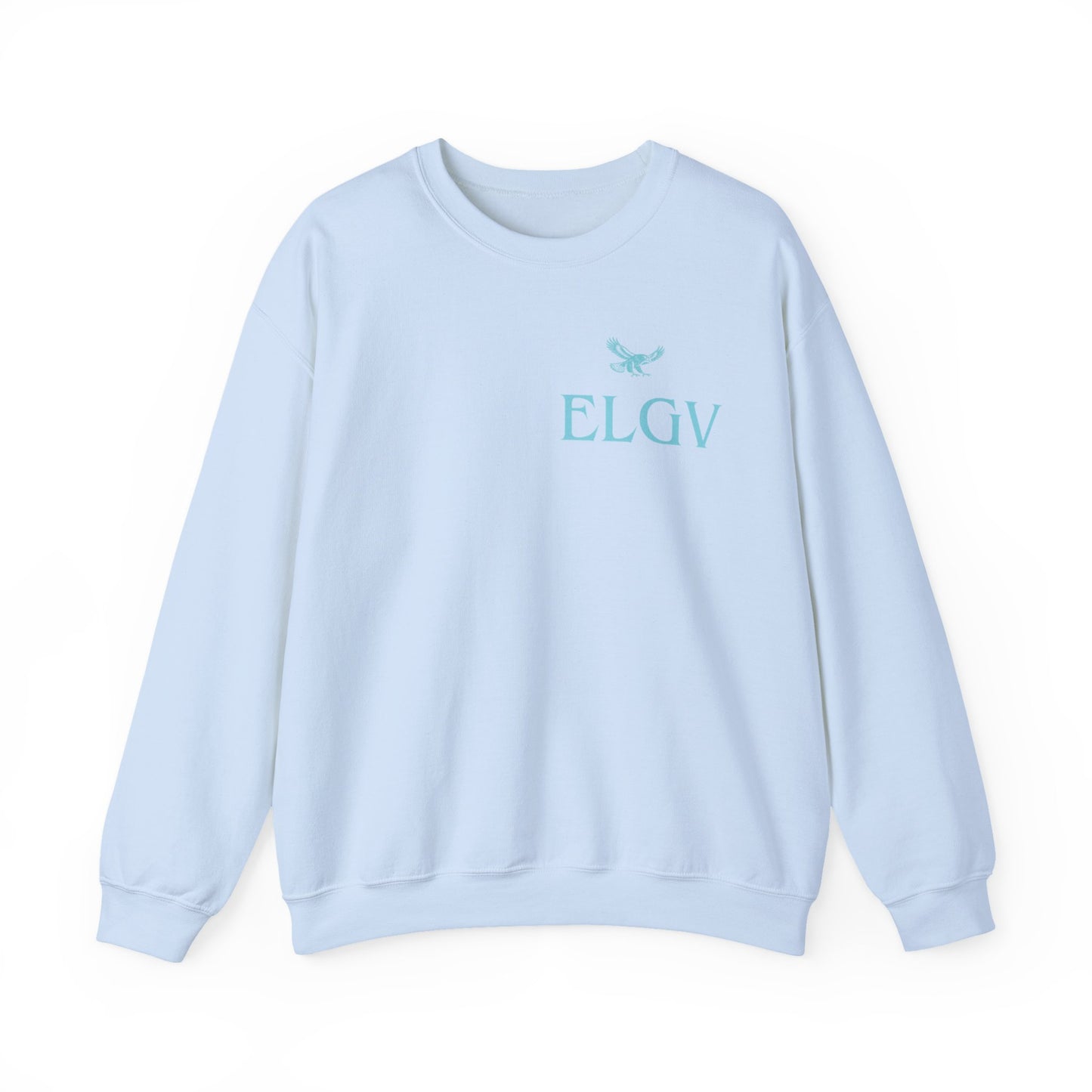 “Side ELGV logo aqua” sweatshirt