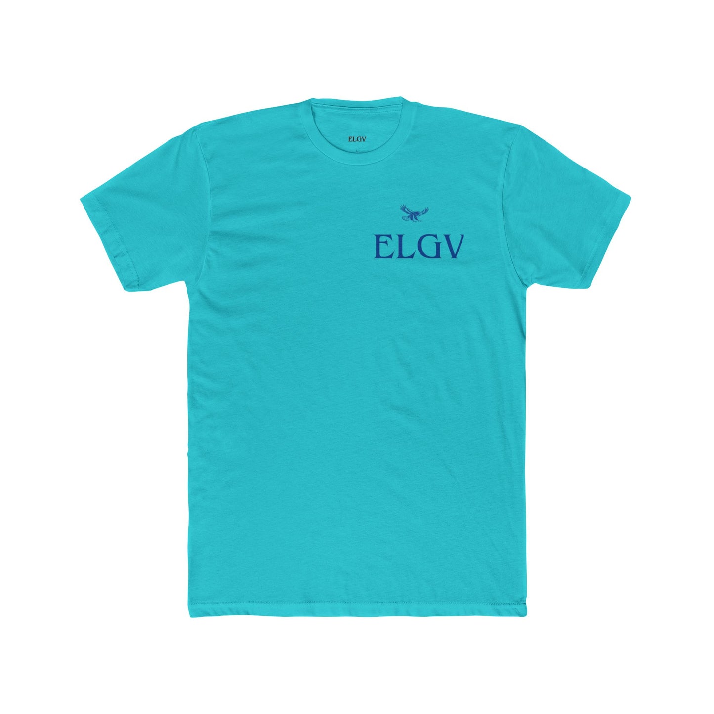 “Side ELGV logo blue” tee